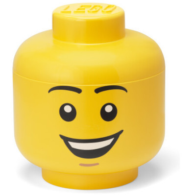 LEGO Storage Head Large - šťastný chlapec