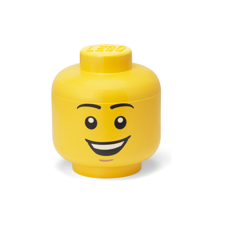 LEGO Storage Head Large - šťastný chlapec