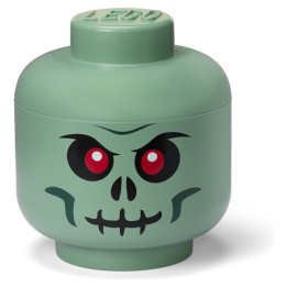 LEGO úložná hlava velká – Skeleton zelený