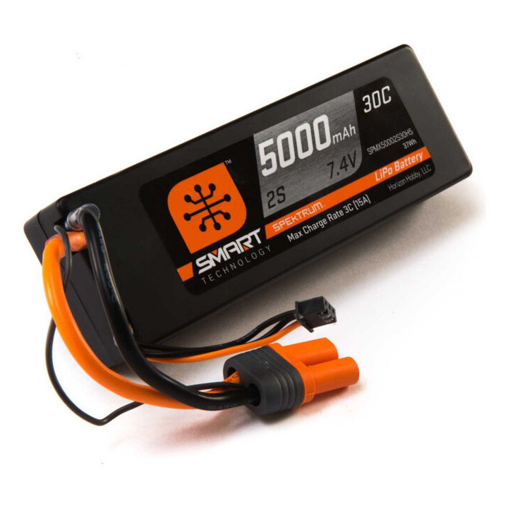 Spektrum Smart LiPo Car 5000mah 2S 7.4V 30C HC IC5