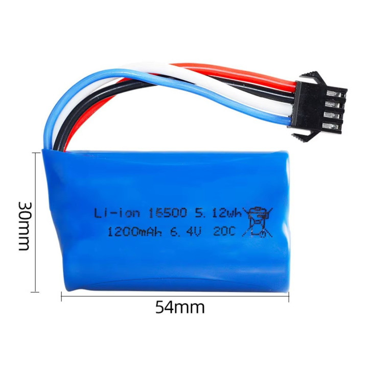 Batéria Li-ion 16500 6,4 V 1200 mAh | RCsvet