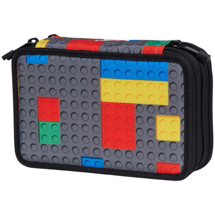 LEGO školní pouzdro 3 patrové - Colorful Bricks