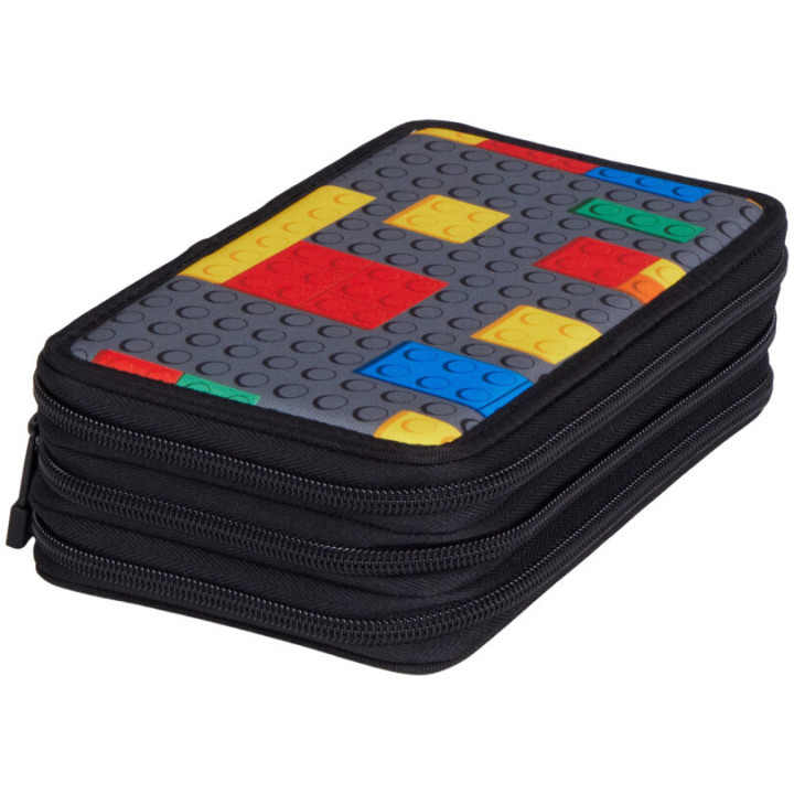 LEGO školní pouzdro 3 patrové - Colorful Bricks