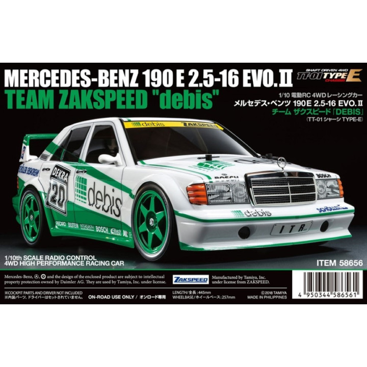 Tamiya Mercedes 190E debis Zakspeed TT-01E 1:10 | RCsvet