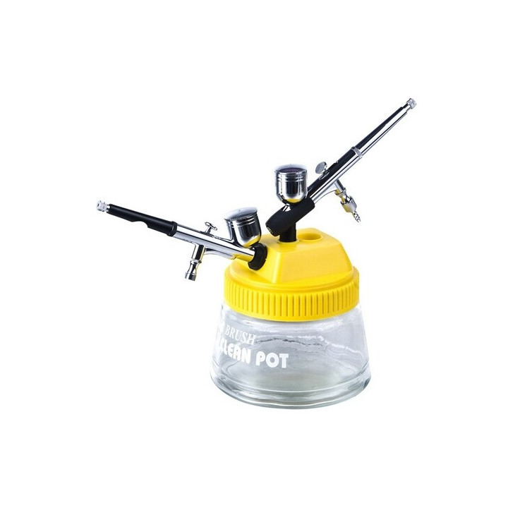 Nádobka na čištění airbrush pistole 3v1