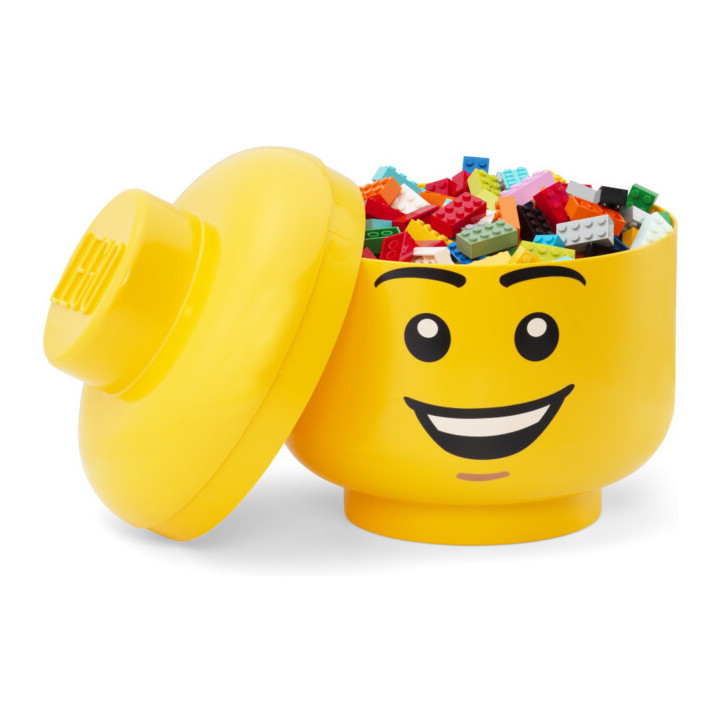 LEGO úložná hlava velká – zelený kostlivec