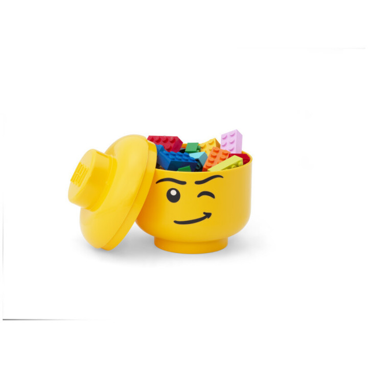 LEGO úložná hlava mini - šťastný chlapec