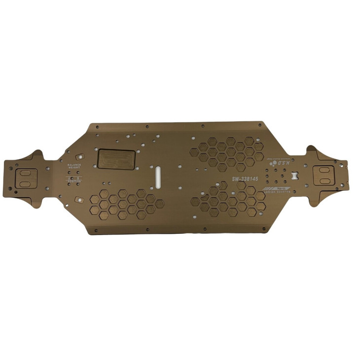 S35-5 Series odlehčené hlavní plato podvozku z hliníku AL7075 (standardní) (hřídel 115 mm)