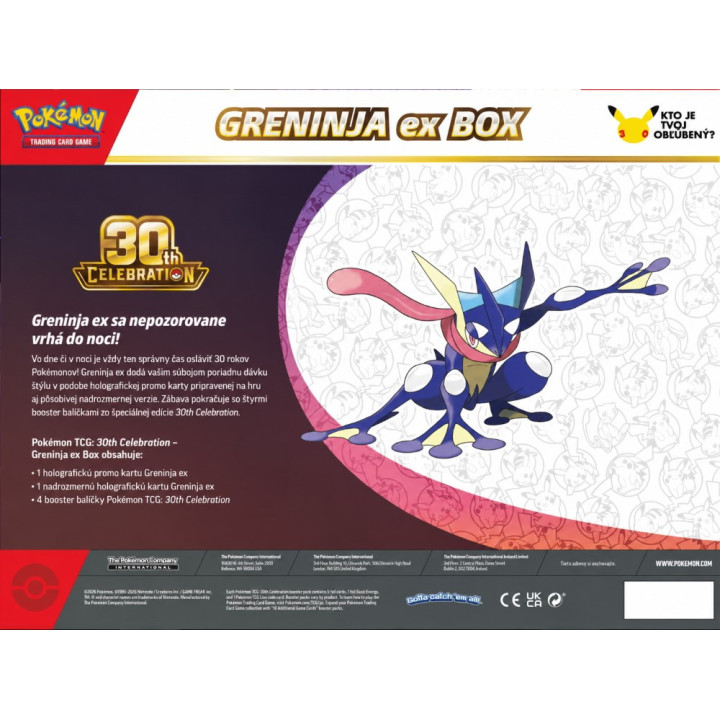 Pokémon 30th Celebration Ex Box Greninja Ex | RCsvet