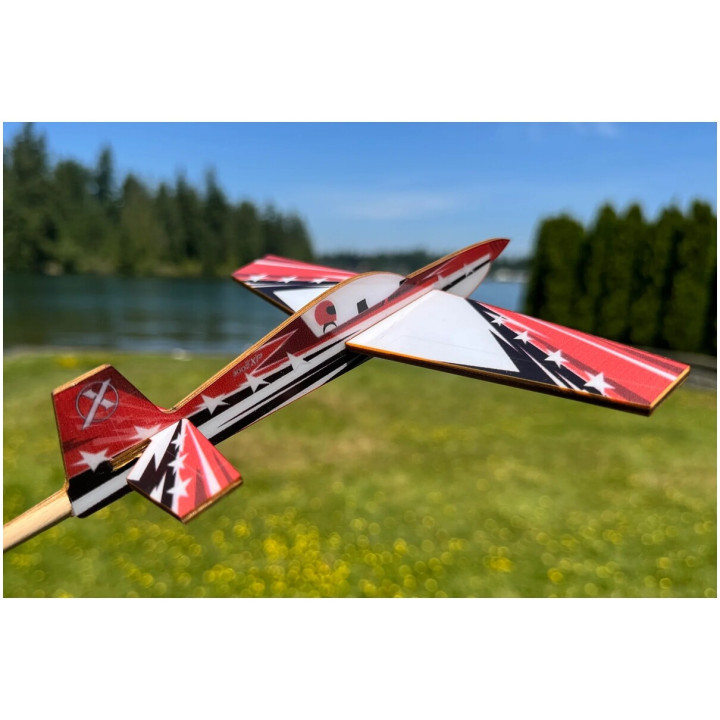 Stick plane - Extra 300 Červená