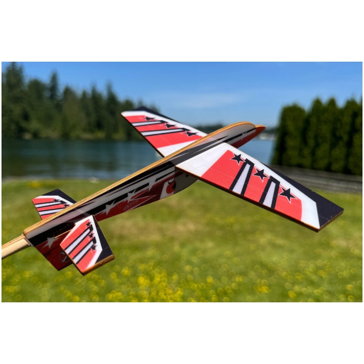 Stick plane - Extra 300 Červená