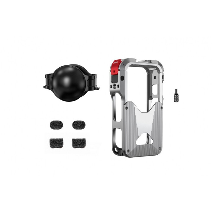 Insta360 - Klec z hliníkové slitiny s grafenem pro odvod tepla pro Insta360 X6 (Titanium)