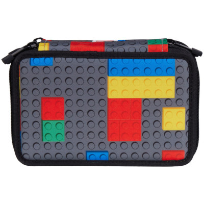 LEGO školní pouzdro 3 patrové - Colorful Bricks