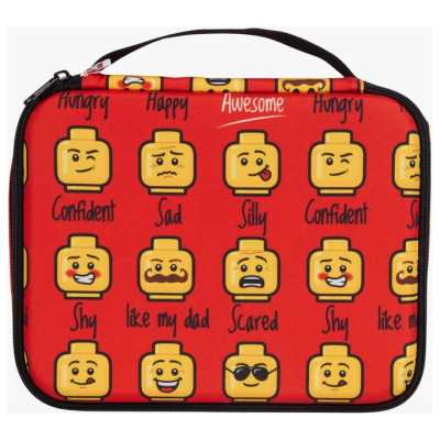 LEGO svačinový box - Minifigures Red Today I Feel