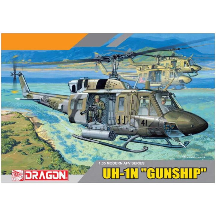 Model Kit vrtulník 3540 - UH-1N "GUN SHIP" (1:35)
