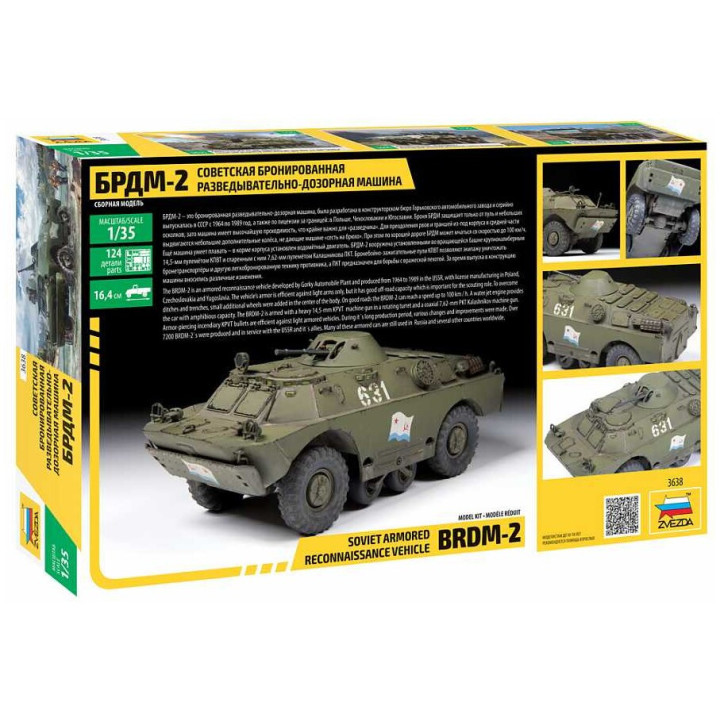 Model Kit military 3638 - BRDM-2 Russian Armored Car (1:35)