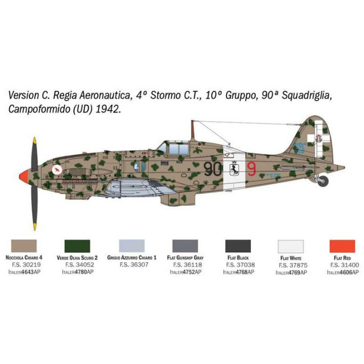Model Kit letadlo 2840 - MC.202 Folgore (1:48)