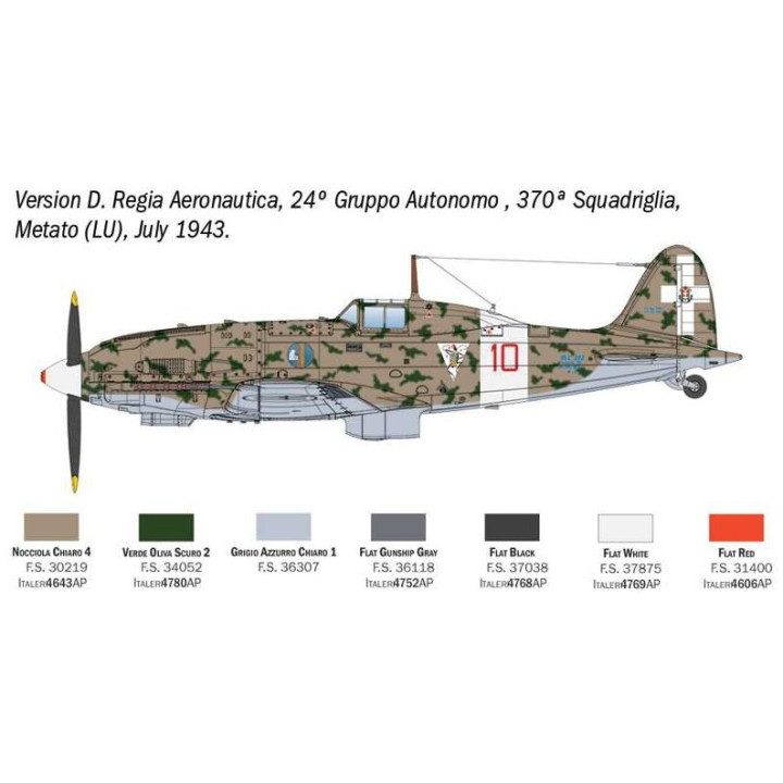 Model Kit letadlo 2840 - MC.202 Folgore (1:48)