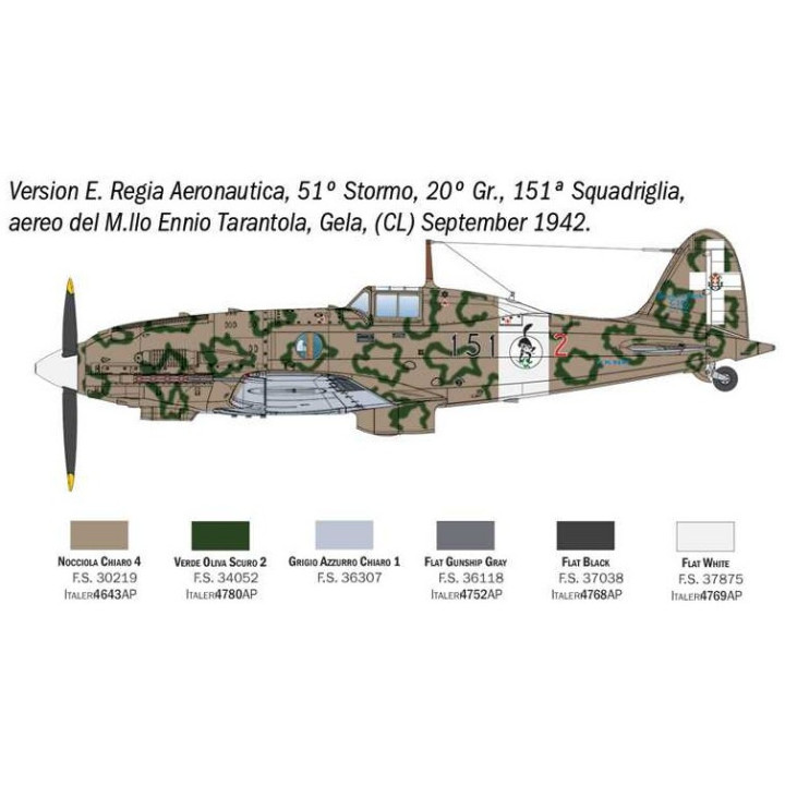 Model Kit letadlo 2840 - MC.202 Folgore (1:48)