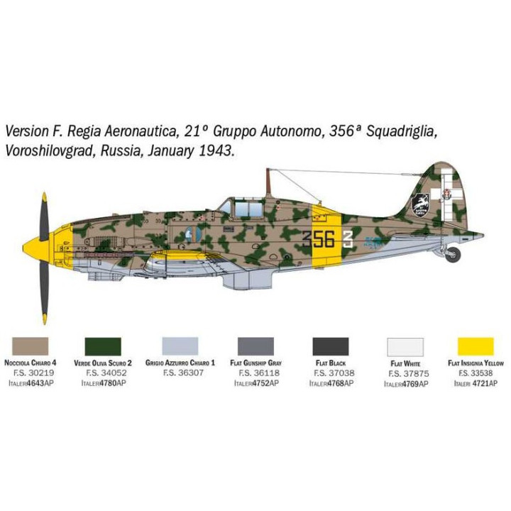 Model Kit letadlo 2840 - MC.202 Folgore (1:48)