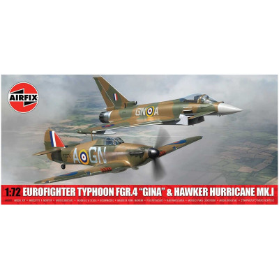 Classic Kit letadla A40002 - Eurofighter Typhoon FGR.4 (GINA) + Hawker Hurricane Mk.I (Twin Pack) (1:72)