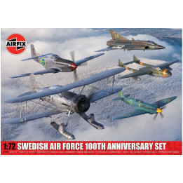 Classic Kit letadla A40004 - Swedish Air Force 100th Anniversary Set (Multi Pack) (1:72)
