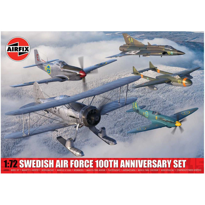 Classic Kit letadla A40004 - Swedish Air Force 100th Anniversary Set (Multi Pack) (1:72)