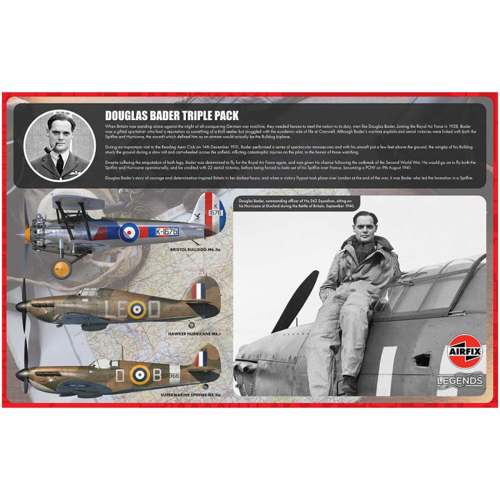 Classic Kit letadla A40101 - Legends - Douglas Bader (Triple Pack) (1:48)