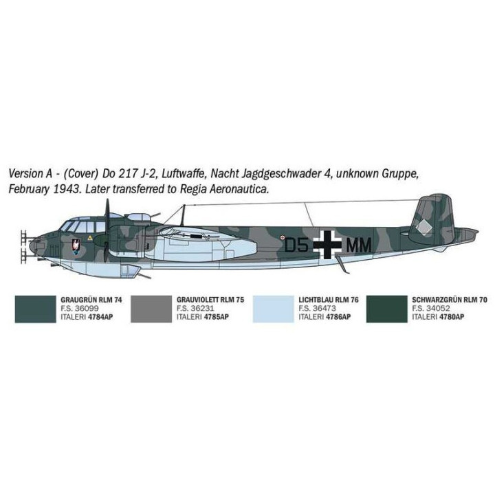Model Kit letadlo 91266 - Dornier Do 217 J1/J2 Nachtjäger (1:72)