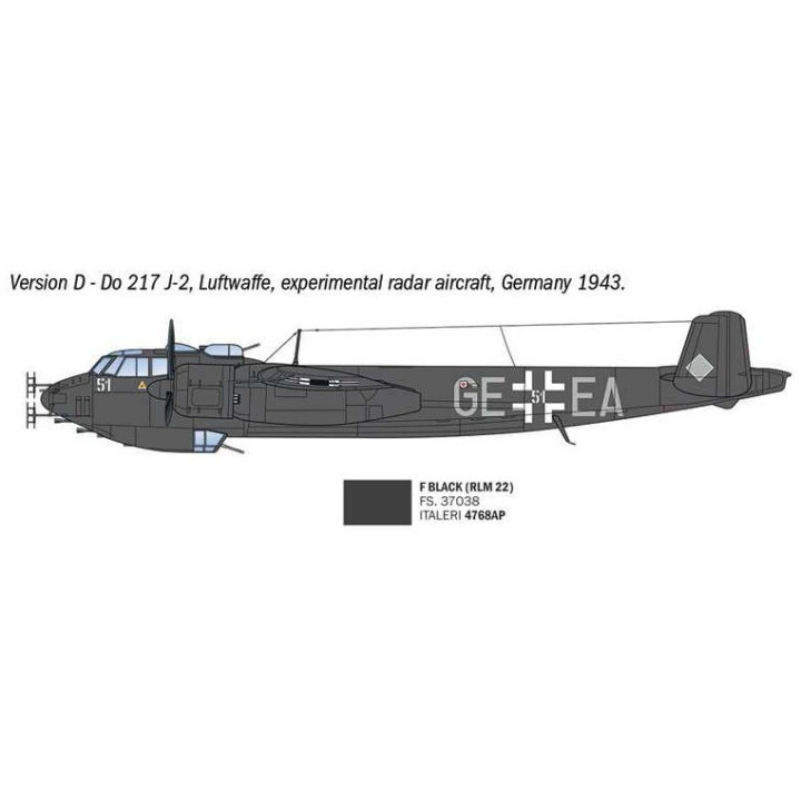 Model Kit letadlo 91266 - Dornier Do 217 J1/J2 Nachtjäger (1:72)
