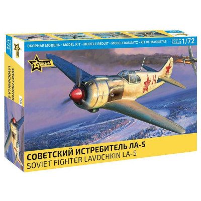 Model Kit letadlo 7334 - SOVIET FIGHTER LAVOCHKIN LA-5 (1:72)