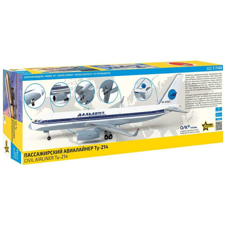 Model Kit letadlo 7049 - TU-214 (1:144)