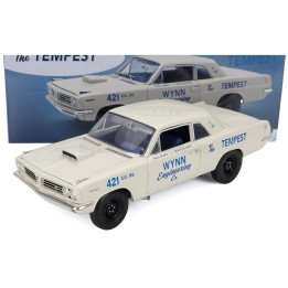 ACME MODELS PONTIAC TEMPEST SUPER DUTY WYNN ENGINEERING RACING 1963 - WHITE 1/18