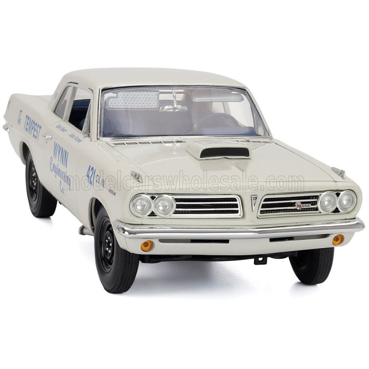 ACME MODELS PONTIAC TEMPEST SUPER DUTY WYNN ENGINEERING RACING 1963 - WHITE 1/18