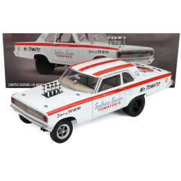 ACME MODELS DODGE CORONET AWB MR. TOMATO RACING 1965 - WHITE RED 1/18