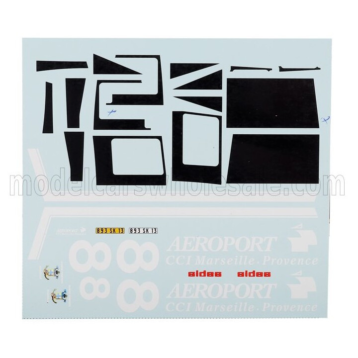 ALERTE RENAULT VMA 10 SIDES TANKER TRUCK AEROPORT CCI MARSEILLE PROVENCE 3-ASSI 2012 - RED 1/43
