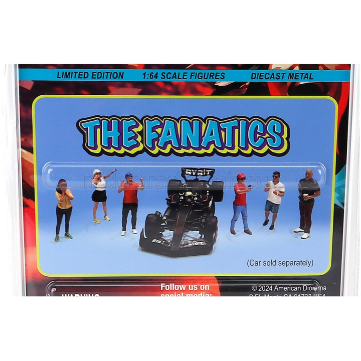AMERICAN DIORAMA FIGURES SET 6X THE FANATICS - VARIOUS 1/64