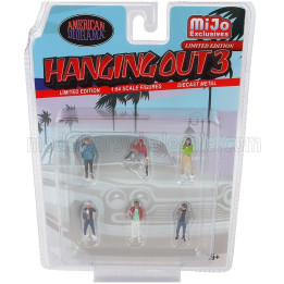AMERICAN DIORAMA FIGURES SET 6X HANGING OUT 3 - VARIOUS 1/64