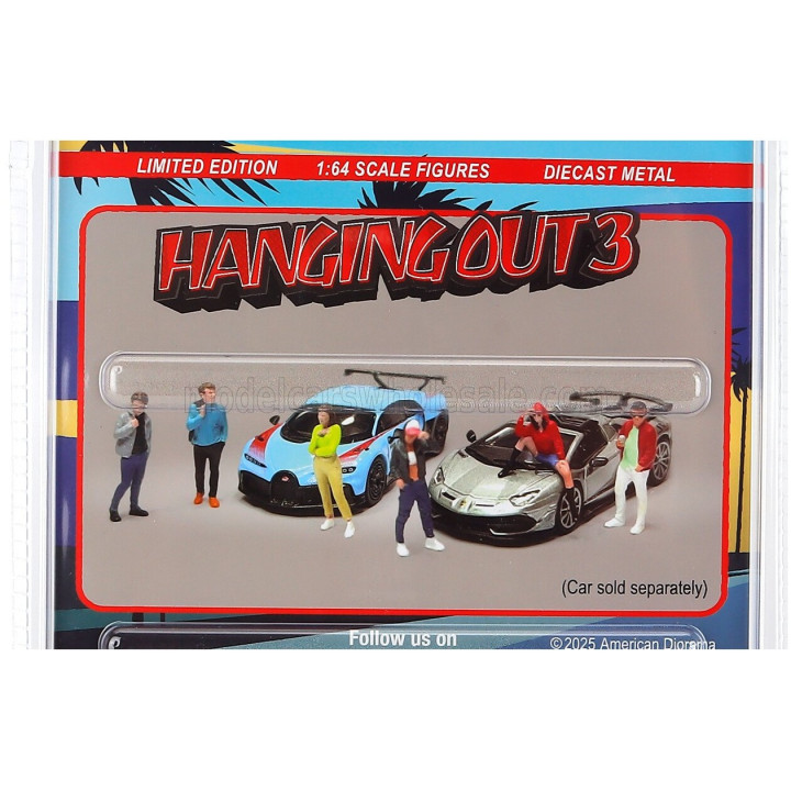 AMERICAN DIORAMA FIGURES SET 6X HANGING OUT 3 - VARIOUS 1/64