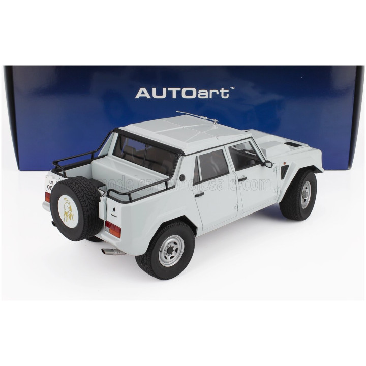 AUTOART LAMBORGHINI LM002 PICK-UP 1986 - BIANCO POLO - PARK WHITE 1/18