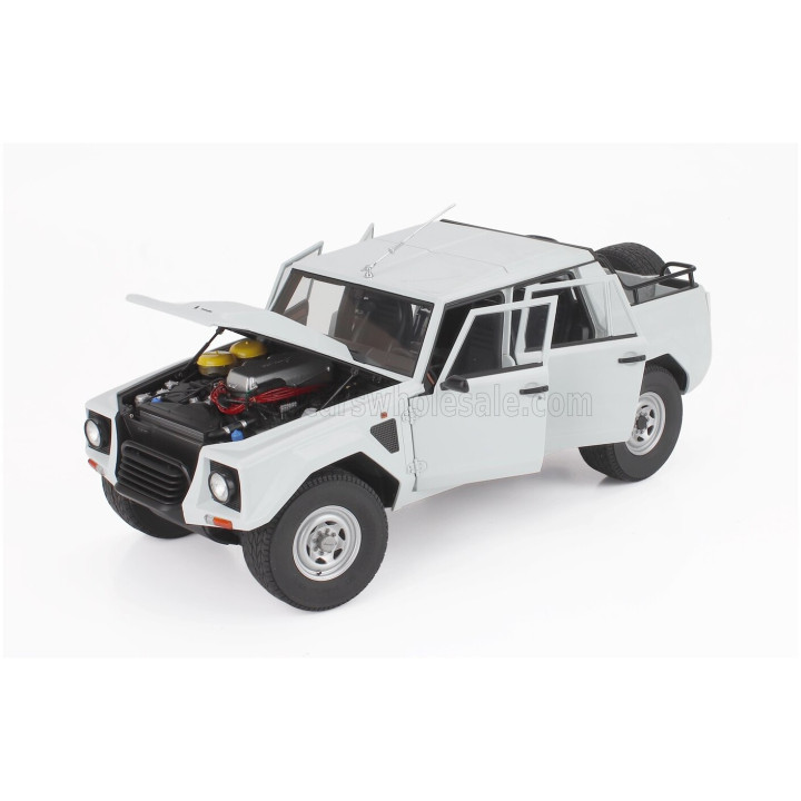 AUTOART LAMBORGHINI LM002 PICK-UP 1986 - BIANCO POLO - PARK WHITE 1/18