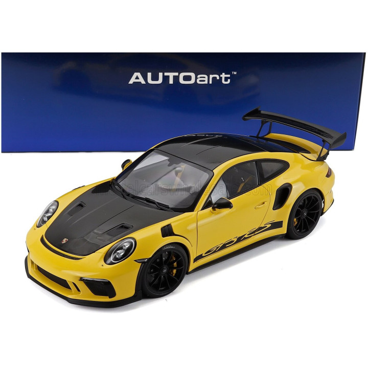 AUTOART PORSCHE 911 991-2 GT3 RS COUPE WEISSACH PACKAGE 2017 - RACING YELLOW 1/18