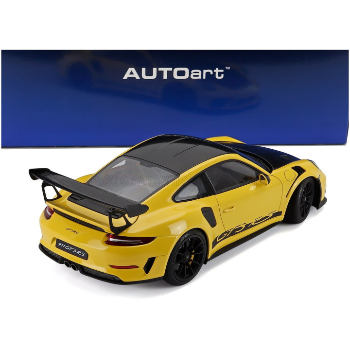 AUTOART PORSCHE 911 991-2 GT3 RS COUPE WEISSACH PACKAGE 2017 - RACING YELLOW 1/18