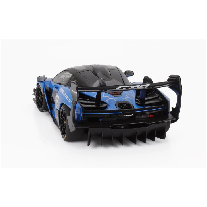 AUTOART McLAREN SENNA GTR N 12 PRESS 2021 - BLUE BLACK 1/18