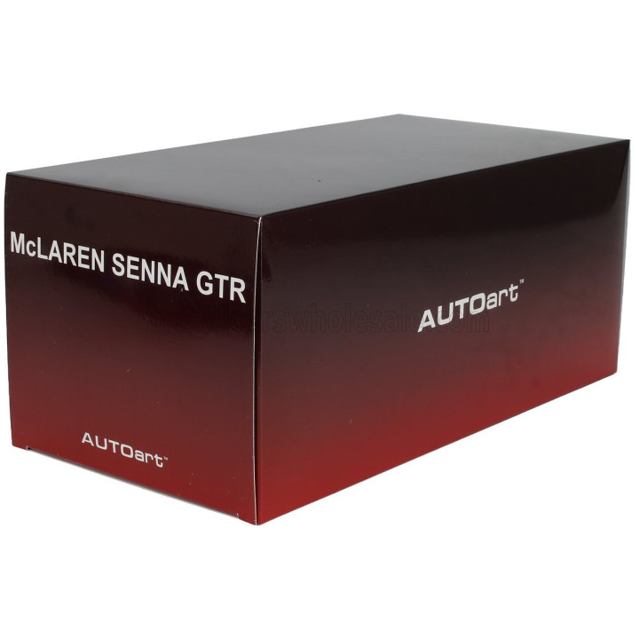 AUTOART McLAREN SENNA GTR N 12 PRESS 2021 - BLUE BLACK 1/18