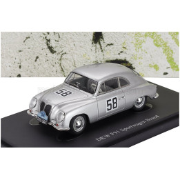 AUTOCULT DKW F91 SPORTWAGEN BRAND N 58 RALLY SEMPERIT GERMANY 1954 - SILVER 1/43