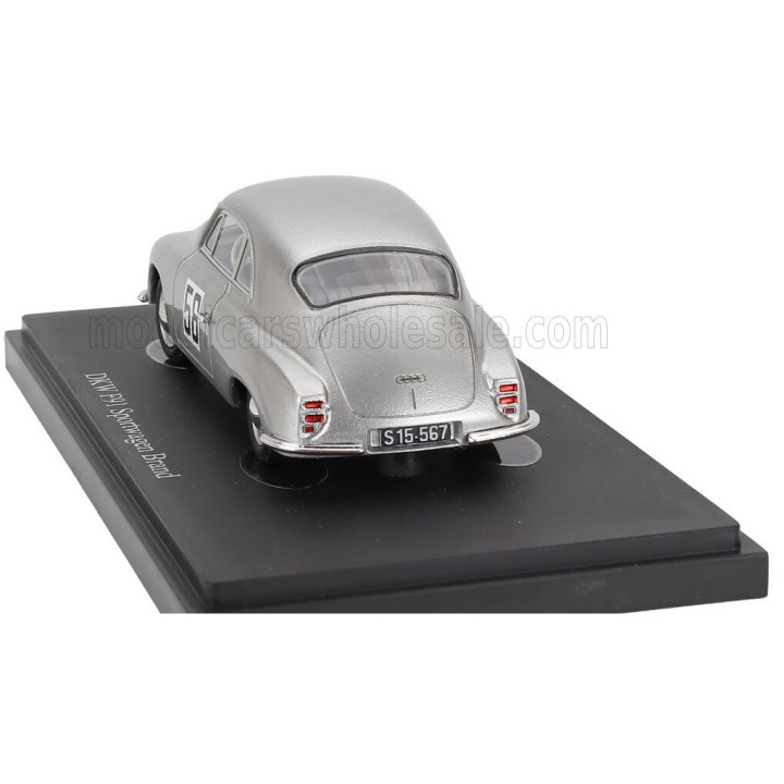AUTOCULT DKW F91 SPORTWAGEN BRAND N 58 RALLY SEMPERIT GERMANY 1954 - SILVER 1/43