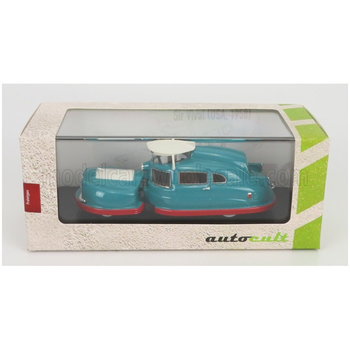 AUTOCULT SIR VIVAL USA 1958 - TURQUOISE DARK RED 1/43