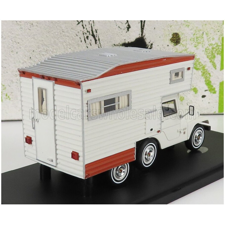 AUTOCULT JEEP CJ5 UNIVERSAL CAMPER USA 1969 - WHITE RED 1/43