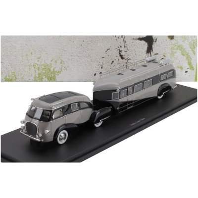 AUTOCULT ZEPHYR LAND YACHT MOTORHOME USA 1936 - GREY BLACK 1/43
